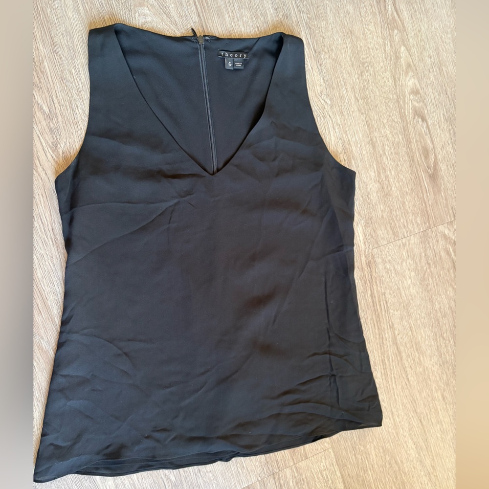 Theory Black V-Neck Camisole